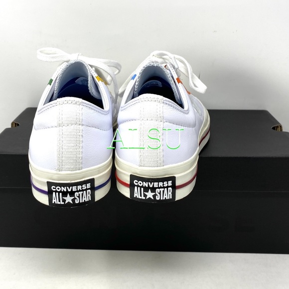 Converse Star Player Leather White Men’s Sneakers - Picture 6 of 10